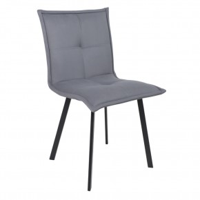 Кресло РУБИК U, Velutto 32 серый велюр/черный